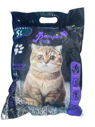 Pamper Paws Lavender cat Scented litter 5L